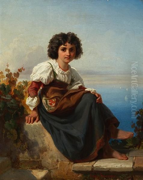 Margaritha Oil Painting by Julius Friedrich Anton Schrader