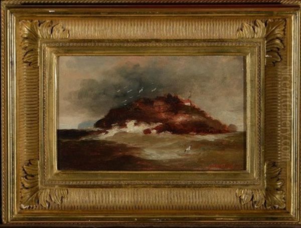 Untitled (mt. Desert Island) Oil Painting by Claudius W. Schreyer