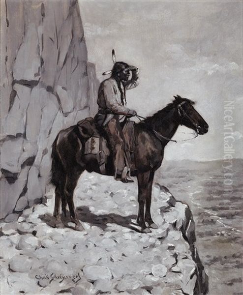 The Scout Oil Painting by Charles Schreyvogel