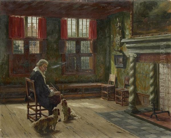 Faithful Companions Oil Painting by Albert Friedrich Schroeder