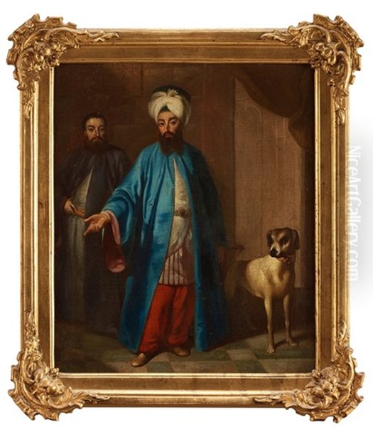 Said Efendi In Stockholm Oil Painting by Georg Engelhardt Schroeder