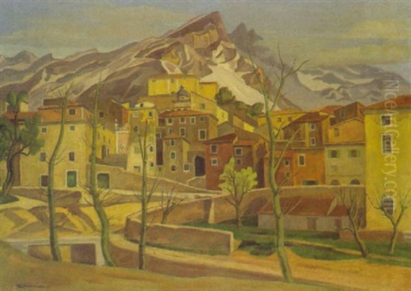 Carrara I Oil Painting by Heinrich Schroeder