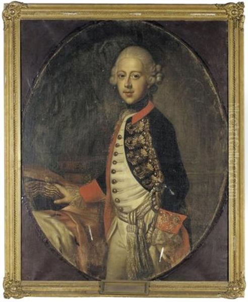 Portrait Of Duke Maximilian Julius Leopold Of Brunswick And Luneburg, Brother Of Duke Karl Ii Of Brunswick Oil Painting by Johann Heinrich Schroeder