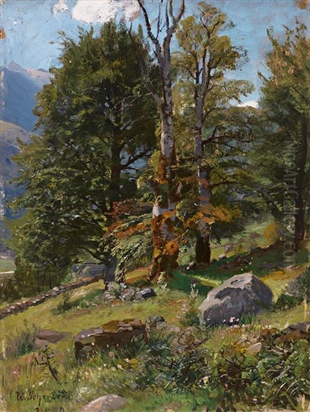 Aus Der Schweiz Oil Painting by Wilhelm Schroeter