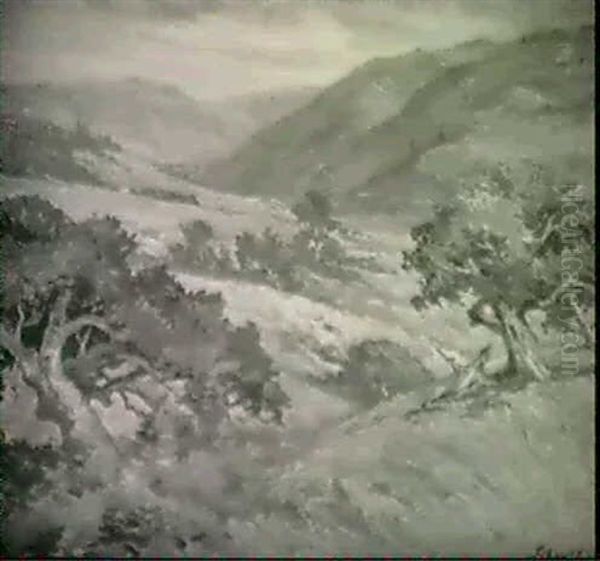 Carmel Valley Oil Painting by Alfred Hermann Schroff