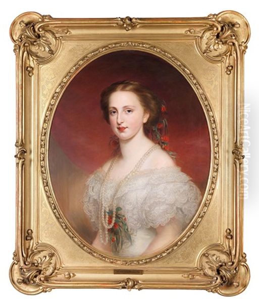 Archduchess Margarete Oil Painting by Franz Schrotzberg