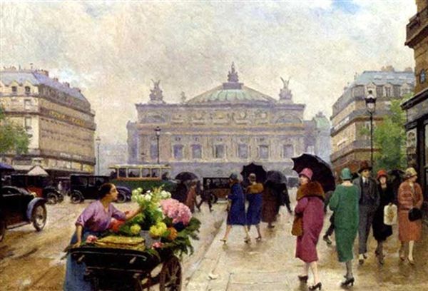 Place De L'opera by Louis Marie de Schryver