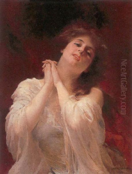 Expression D'amour Oil Painting by Louis Marie de Schryver