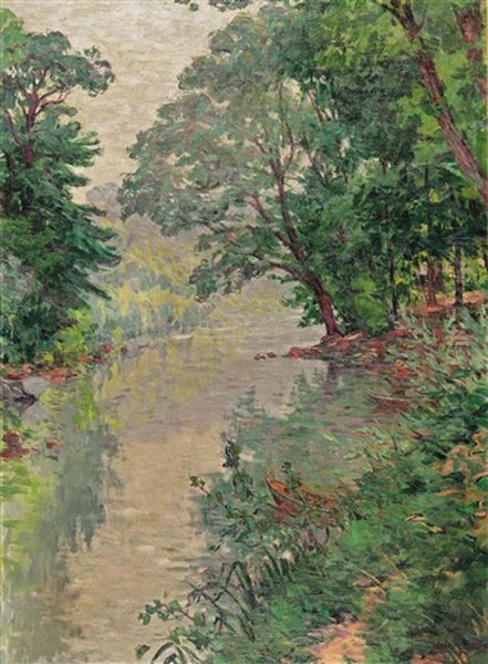 Ruisseau Dans La Foret Oil Painting by Claude Emile Schuffenecker