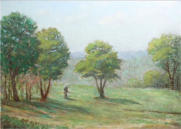 Paysanne Dans La Campagne Oil Painting by Claude Emile Schuffenecker