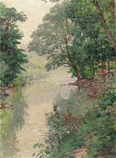 Ruisseau Dans La Foret Oil Painting by Claude Emile Schuffenecker