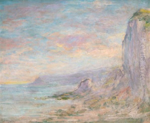 Falaises Normandes Oil Painting by Claude Emile Schuffenecker