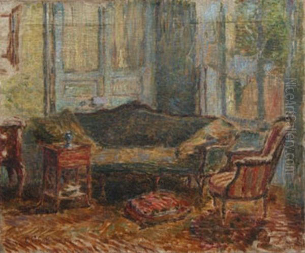 Le Salon Oil Painting by Claude Emile Schuffenecker