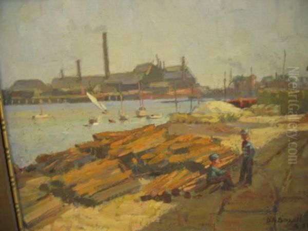 Adelaide Oil Painting by Arthur D'Auvergne Boxall