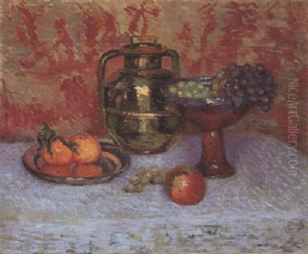 Stilleben Mit Fruchten Oil Painting by Claude Emile Schuffenecker