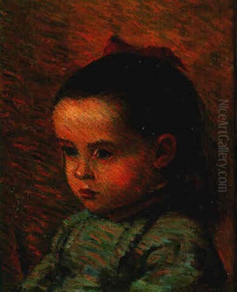 Portrait De La Fille De L'artiste Oil Painting by Claude Emile Schuffenecker