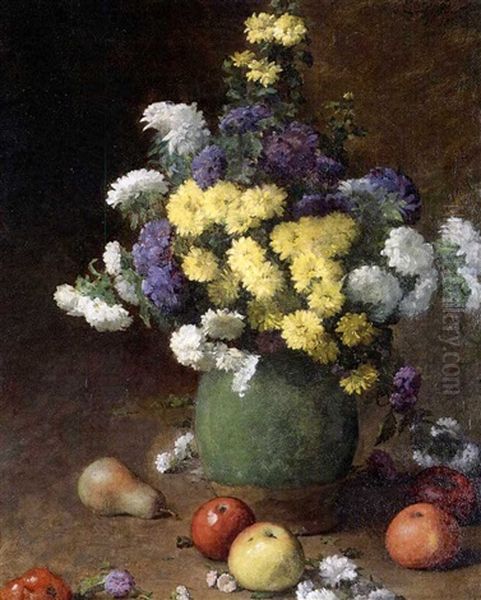 Fleurs Et Fruits Oil Painting by Claude Emile Schuffenecker