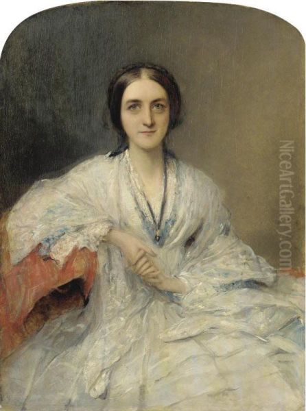 Mary Frances Keble Coleridge Oil Painting by William Boxall