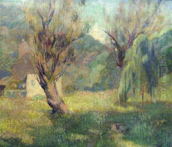 Hazy Morning Oil Painting by William Schulhoff