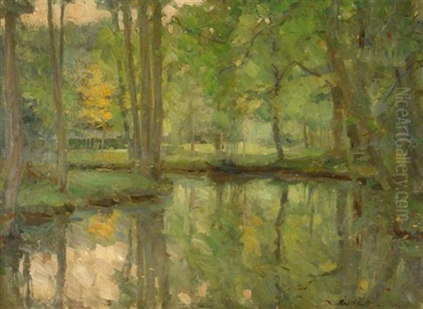 Waldfrieden Oil Painting by Rudolf Schulte Im Hofe