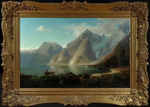 Fischer Am Konigssee Oil Painting by Arnold Schulten