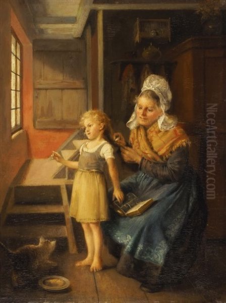 Der Kleine Wildfang Oil Painting by Franz Schultze