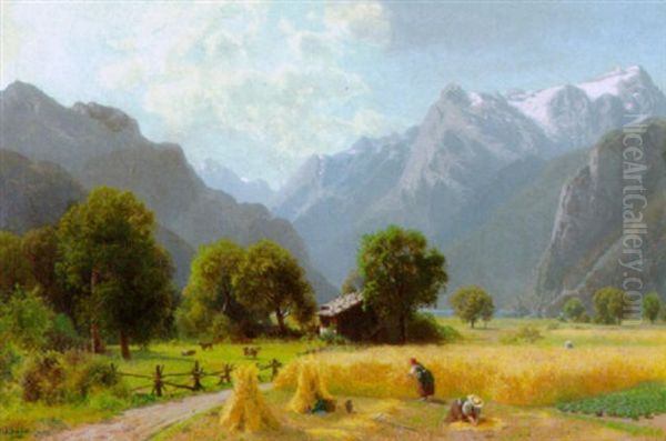 Heuernte Oil Painting by Robert Schultze