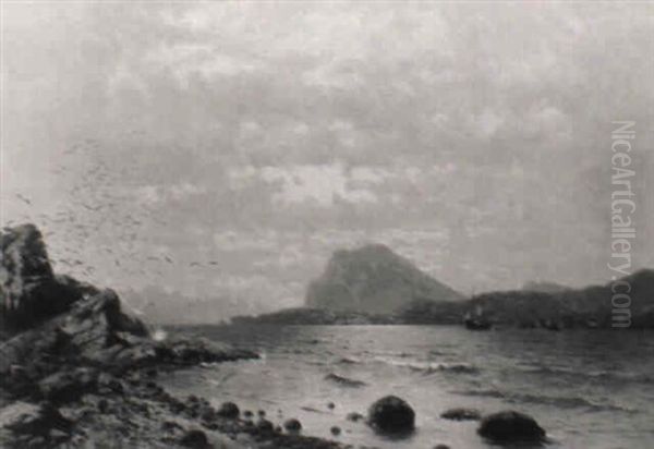 Storefjord Bei Aalesund In Norwegen Oil Painting by Robert Schultze