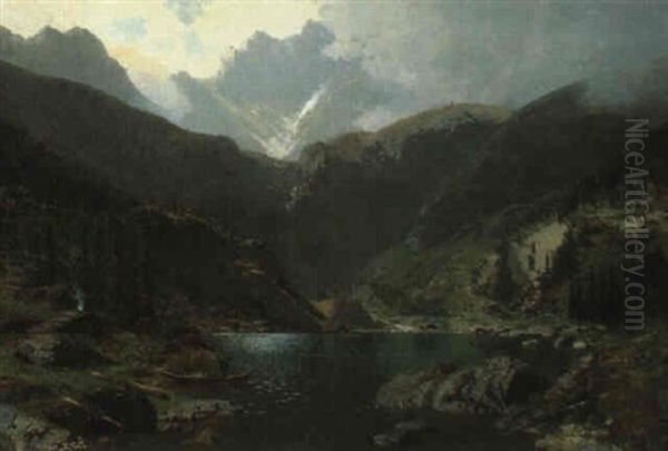 Murgsee, St. Gallen Oil Painting by Robert Schultze