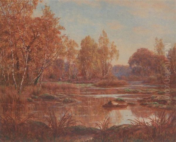 Au Bord De La Riviere Oil Painting by Adrien Schulz