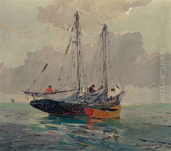 On The Water Oil Painting by Paul Schumann