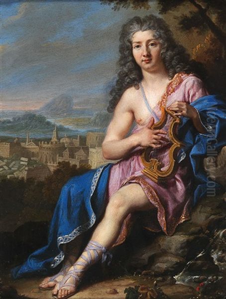 Portrait Of A Young Gentleman As Orpheus Oil Painting by Jacob van Schuppen