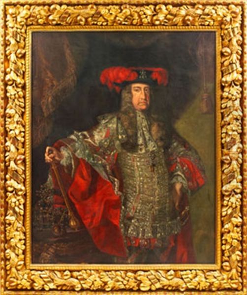 Portratt Forestallande Kejsare Karl Vi Av Habsburg Oil Painting by Jacob van Schuppen