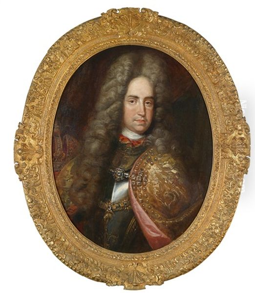 Bildnis Kaiser Karl Vi Oil Painting by Jacob van Schuppen