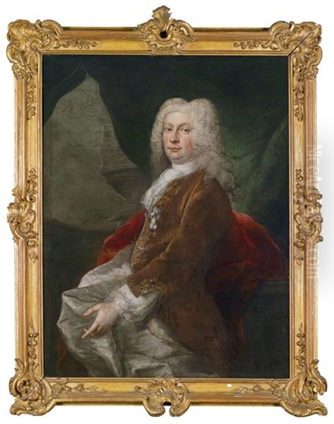 Bildnis Eines Aristokratischen Herrn Oil Painting by Jacob van Schuppen