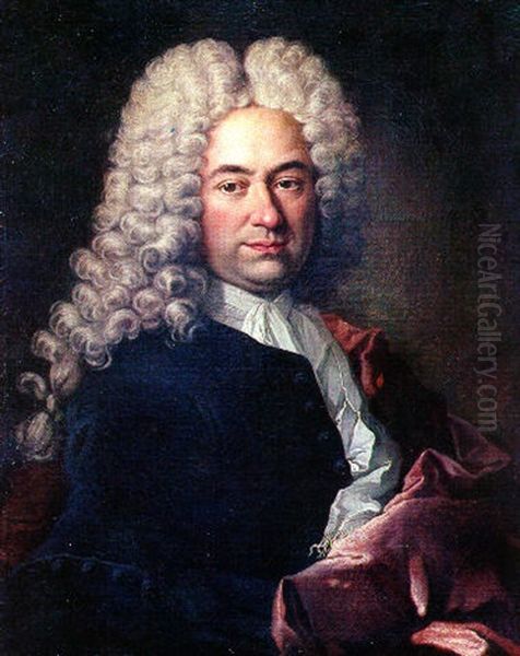 Portrait D'homme De Qualite Oil Painting by Jacob van Schuppen