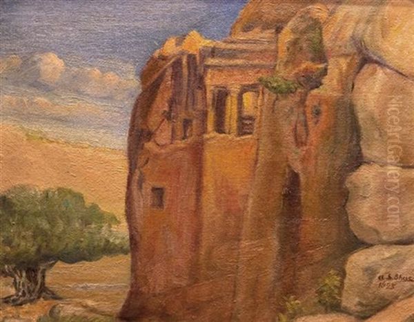 Judean Desert Oil Painting by Aaron Shaul Schur