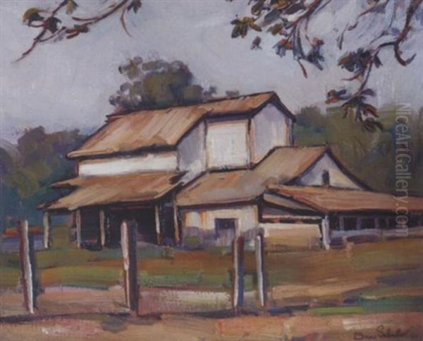 The Barn Out Back Oil Painting by Donna N. Schuster