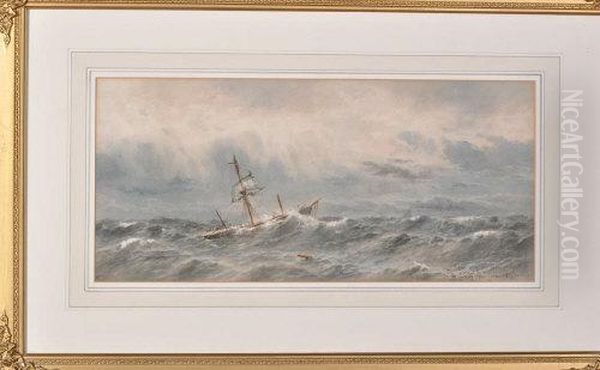 In Stormy Seas Oil Painting by William Thomas Nicholas Boyce