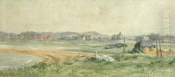 Aberlady Haddingtonshire Oil Painting by Alexander Stuart Boyd