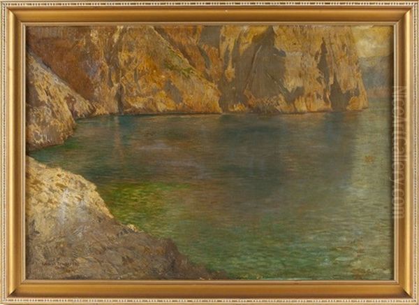 Capri Oil Painting by Karl Maria Schuster