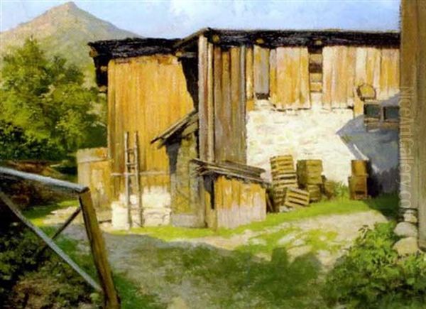 Sonniges Haus, Rudolfshohe Bei Bad Gastein Oil Painting by Karl Maria Schuster