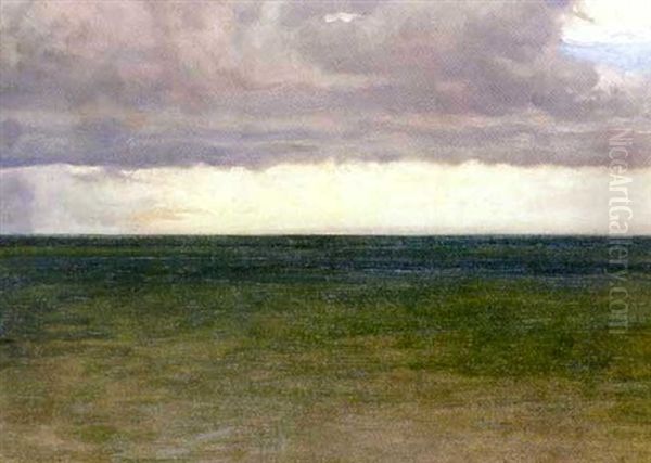 Grado - Blick Aufs Meer Oil Painting by Karl Maria Schuster