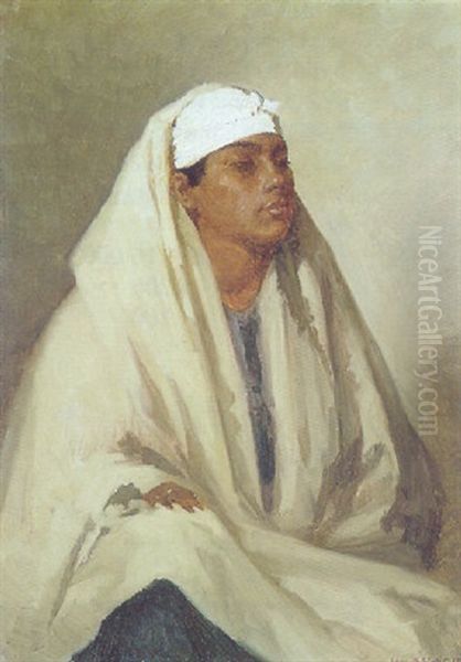 Orientalisches Bildnis Oil Painting by Karl Maria Schuster