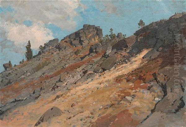 Berglandschaft Hoher Stein Oil Painting by Rudolf Schuster