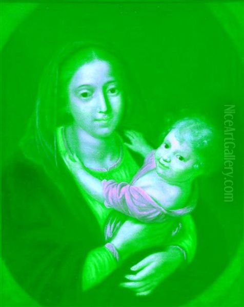 Mother And Child Oil Painting by Cornelis Schut III