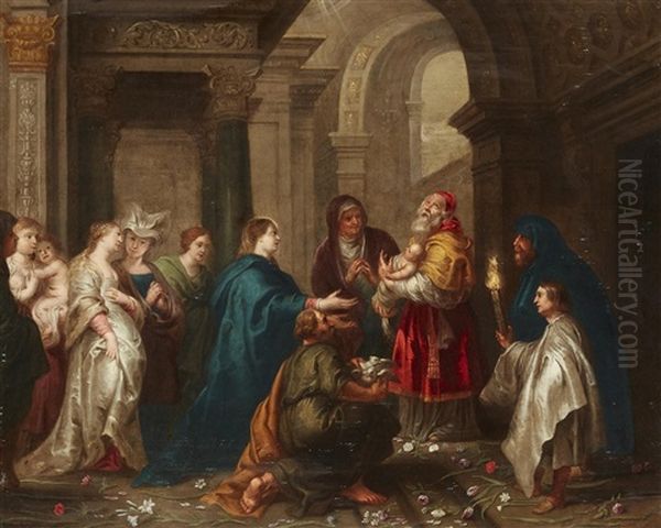 The Presentation In The Temple Oil Painting by Cornelis Schut the Elder