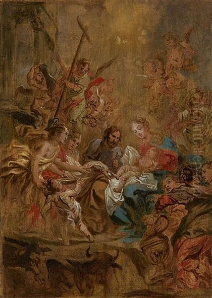 The Circumcision Of Christ Oil Painting by Cornelis Schut the Elder