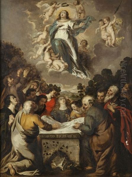 L'assomption De La Vierge Oil Painting by Cornelis Schut the Elder