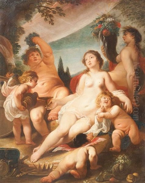 Bacchanal Oil Painting by Cornelis Schut the Elder